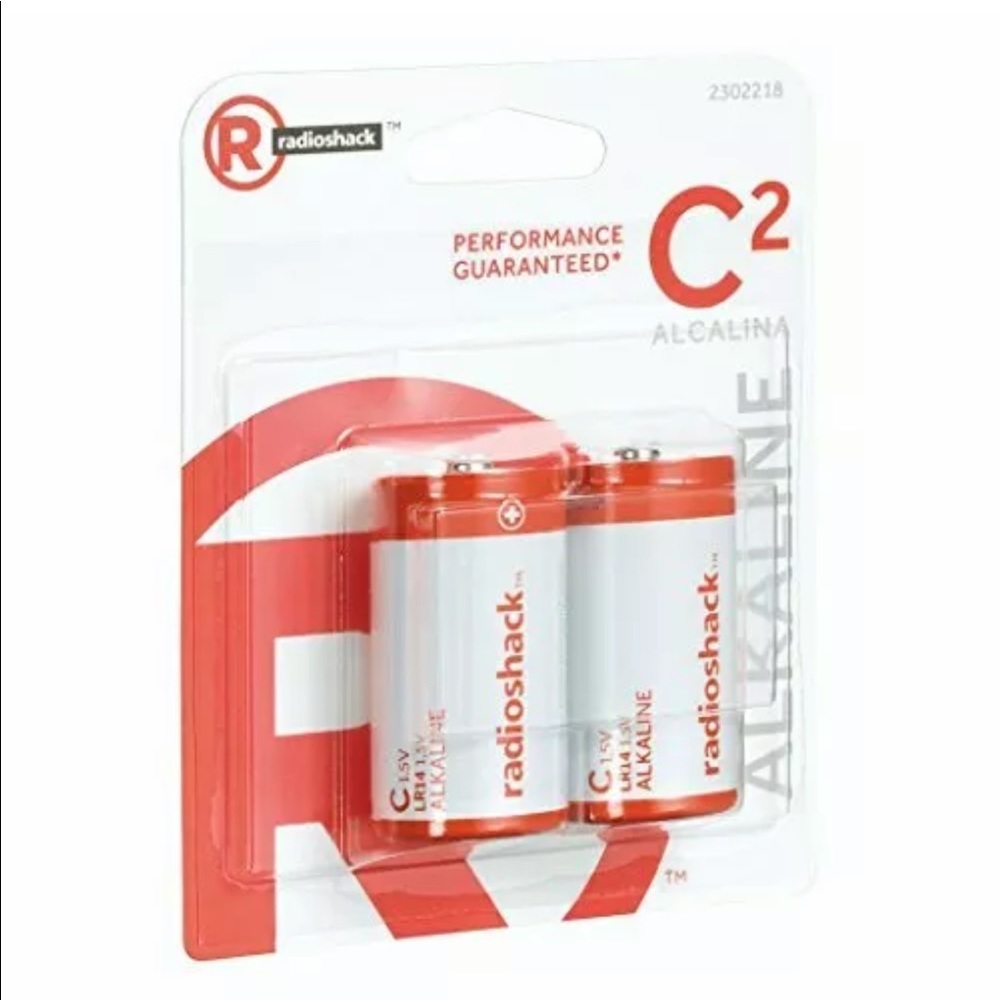 RadioShack Alkaline 2 Batteries “C2”